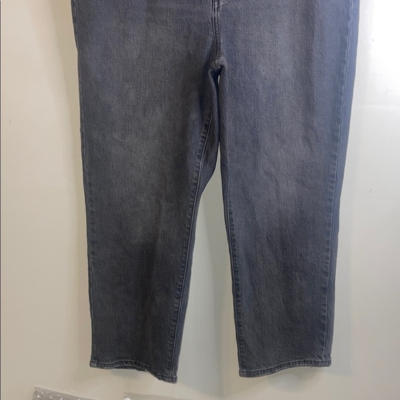 Levi's Ribcage Straight Ankle Jeans Charcoal Size 16W - Picture 3 of 16